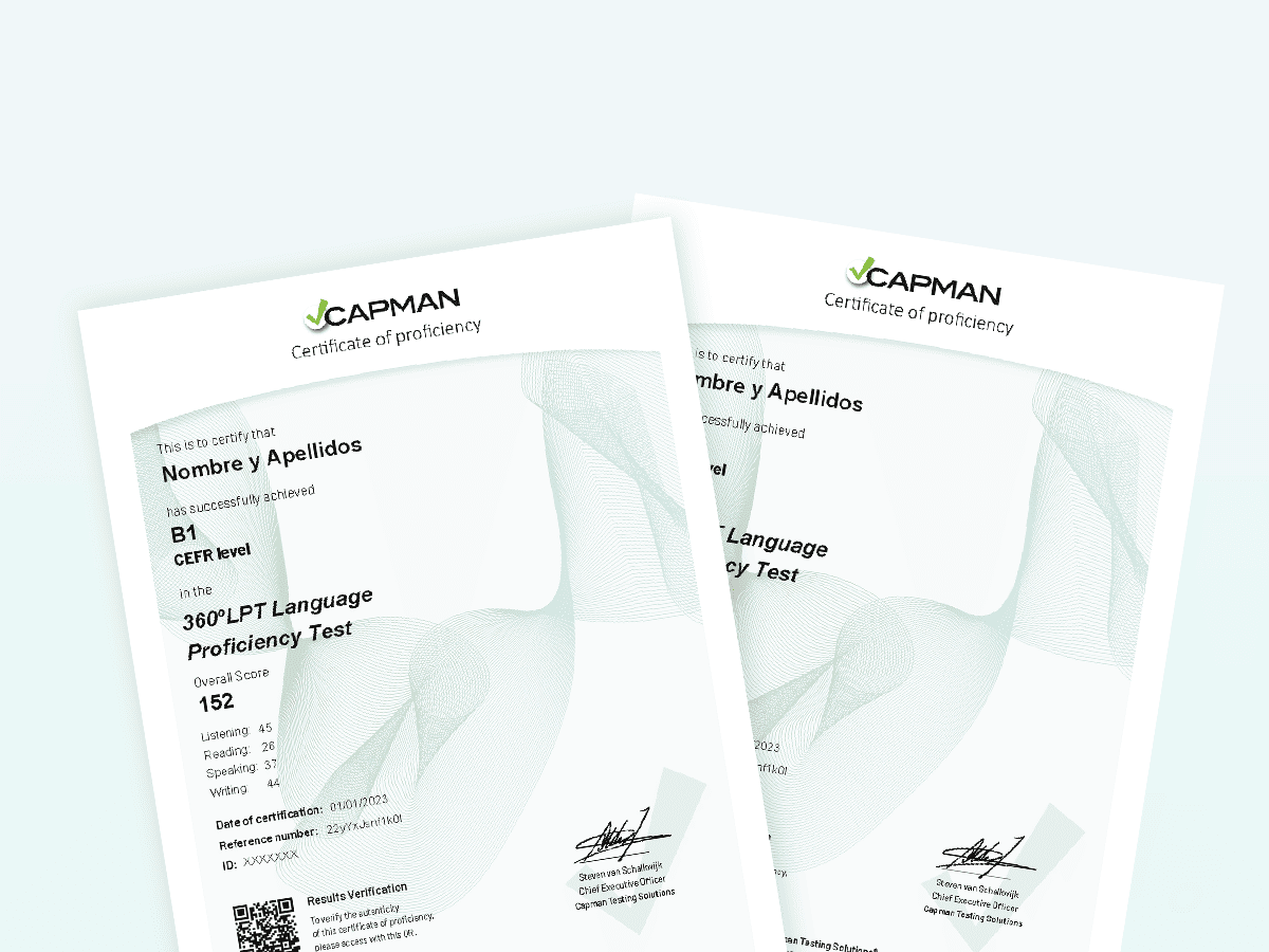 Duplicado Capman Certificate + envío 6 días