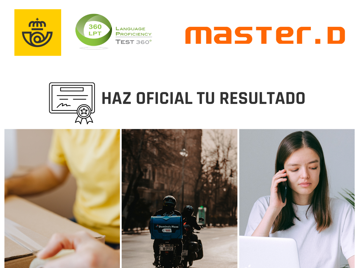 Haz oficial tu resultado - MasterD Correos