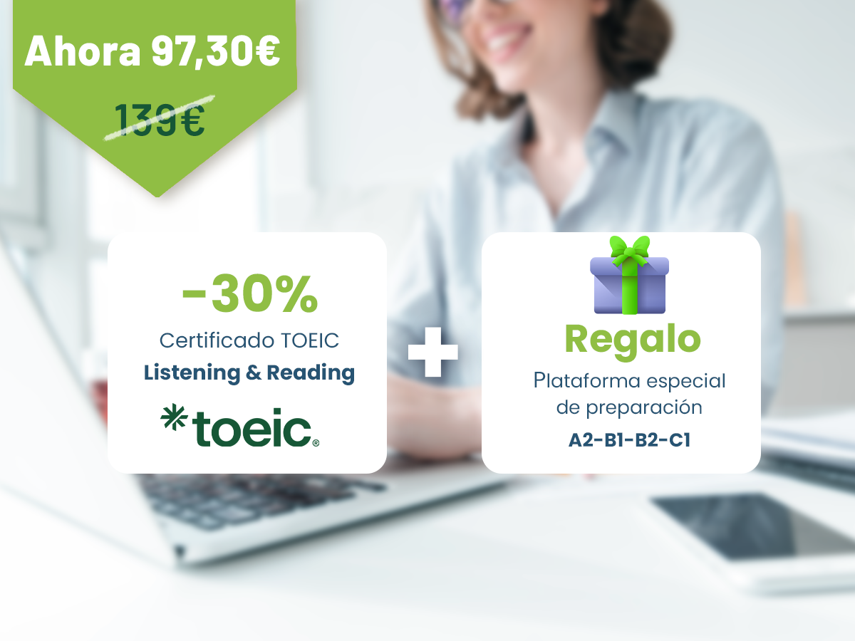 30%DESCUENTO en TOEIC Listening & Reading +  Plataforma para practicar DE REGALO