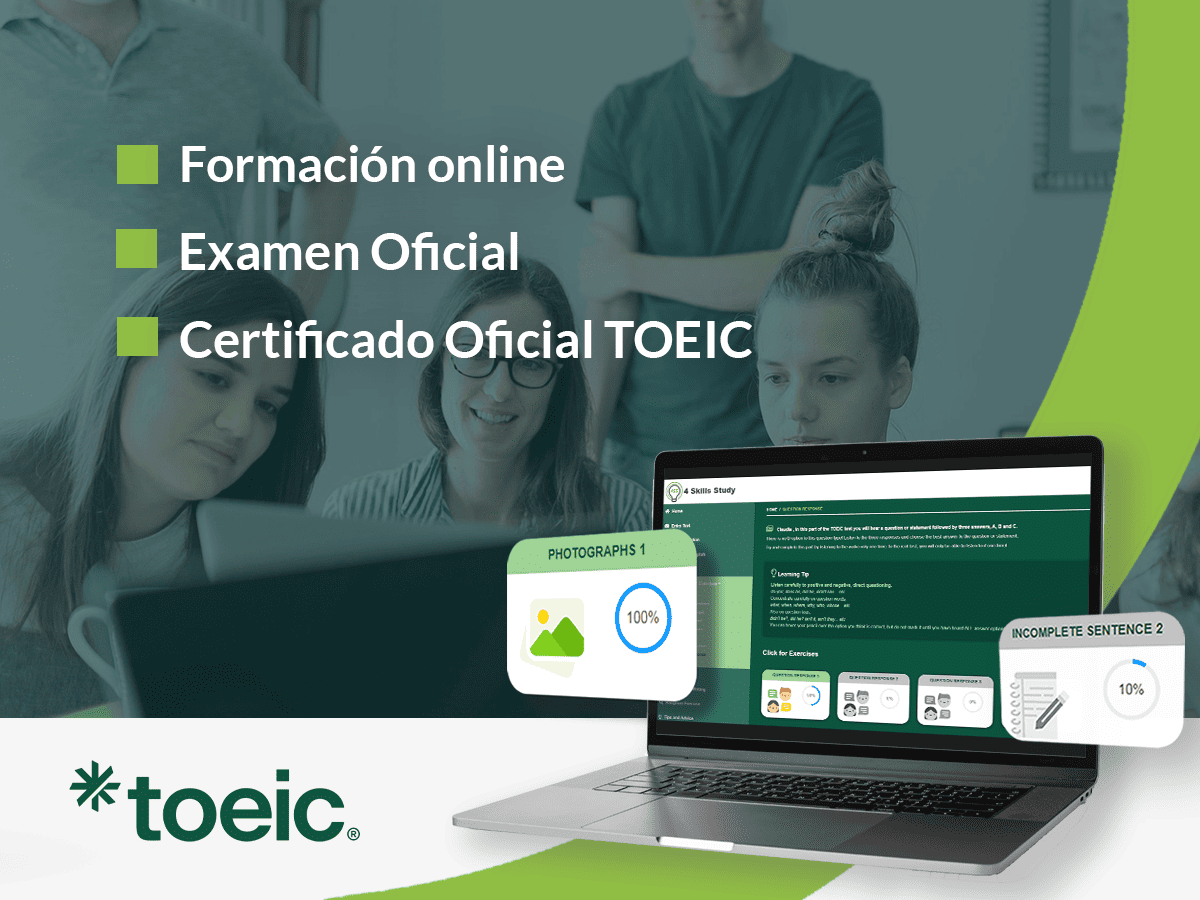 Pack exclusivo: Certificación oficial TOEIC + Formación online